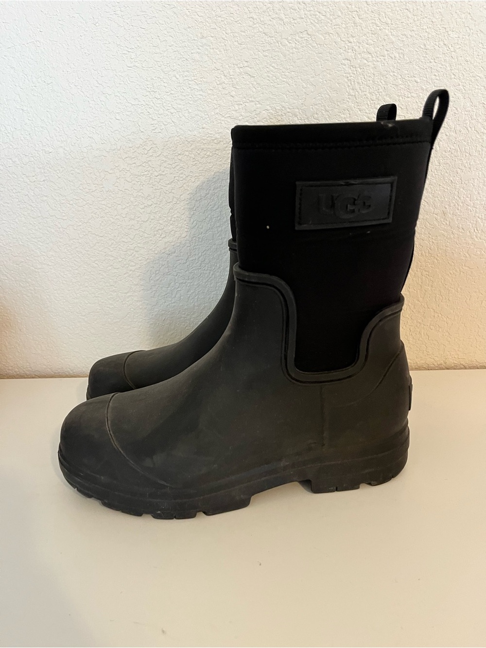 UGG Women's Black Waterproof Short Rain Boots